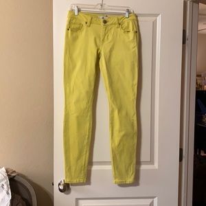 Cabi Yellow Skinny Jeans Size 8